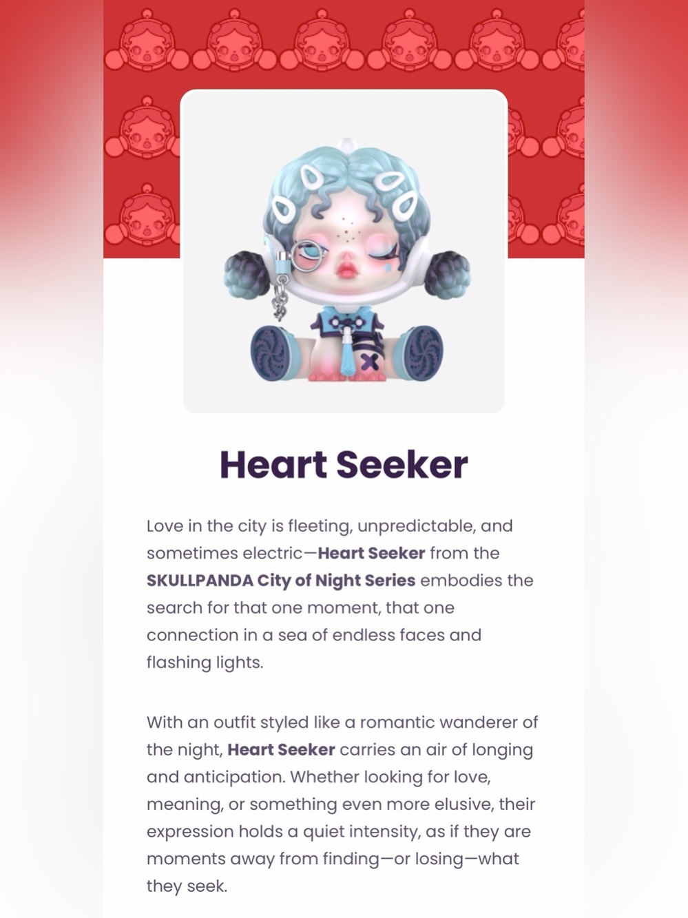 electric-Heart Seeker from the SKULLPANDA City of Night Series